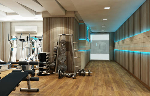 立美運動木地板